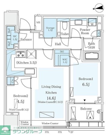 パークコート ザ・三番町ハウスの物件間取画像